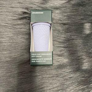 Starbucks matte lilac purple keychain